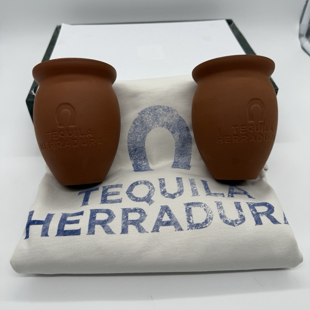 Tequila Hereadura The Cantarito Mexican Pottery Cup Mug & T Shirt 2XL Promo
